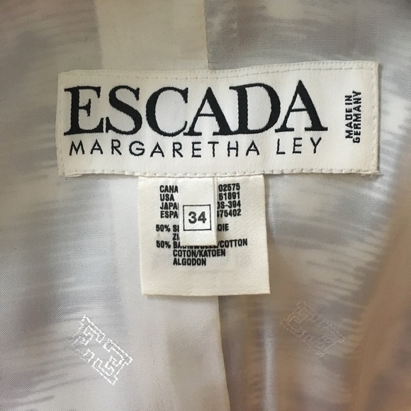 ESCADA Margaretha Ley Silk Blazer SZ34 - Picture 7 of 8